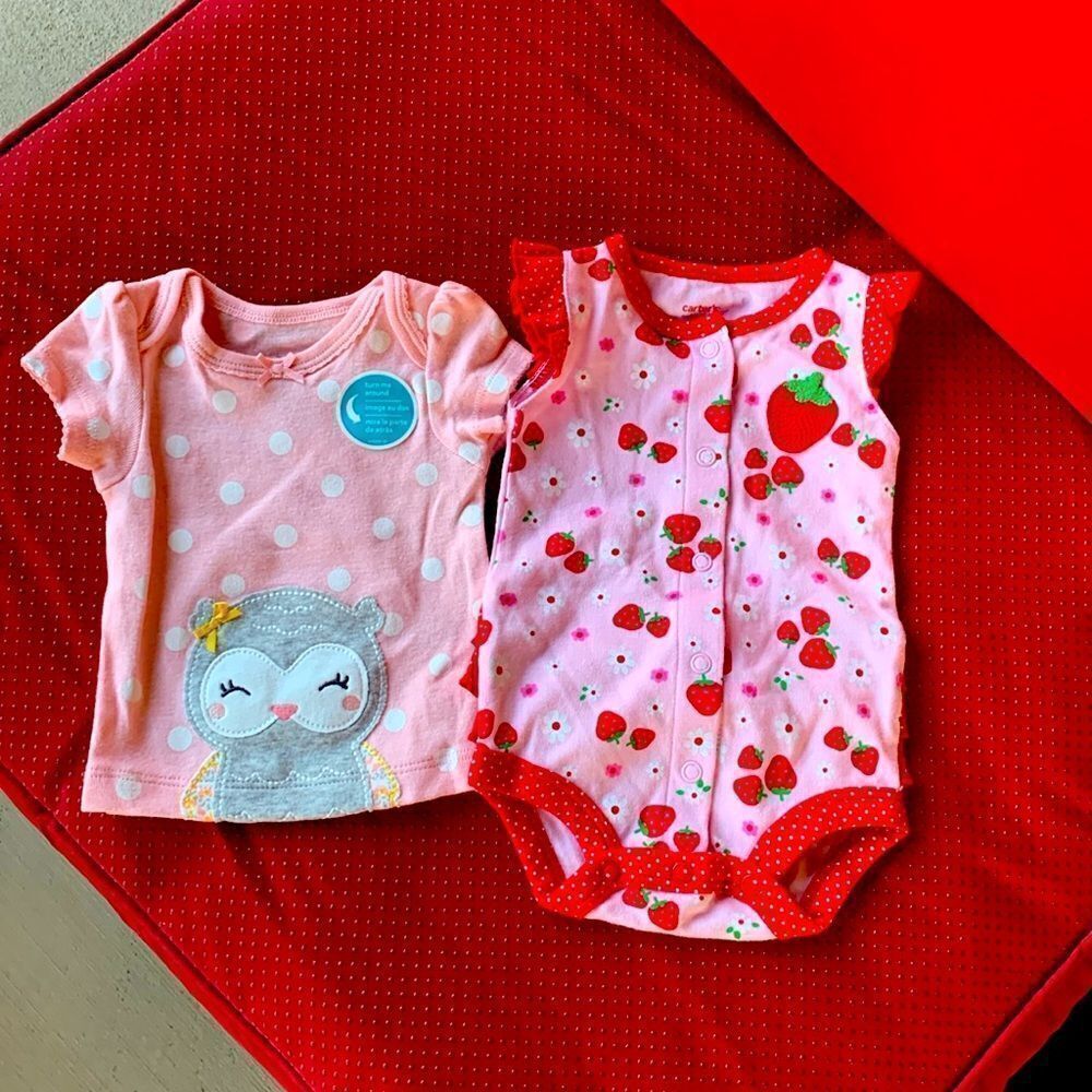 Take 50%โOFF- Carterโs 2pcs Mix Tops,โSize-NB